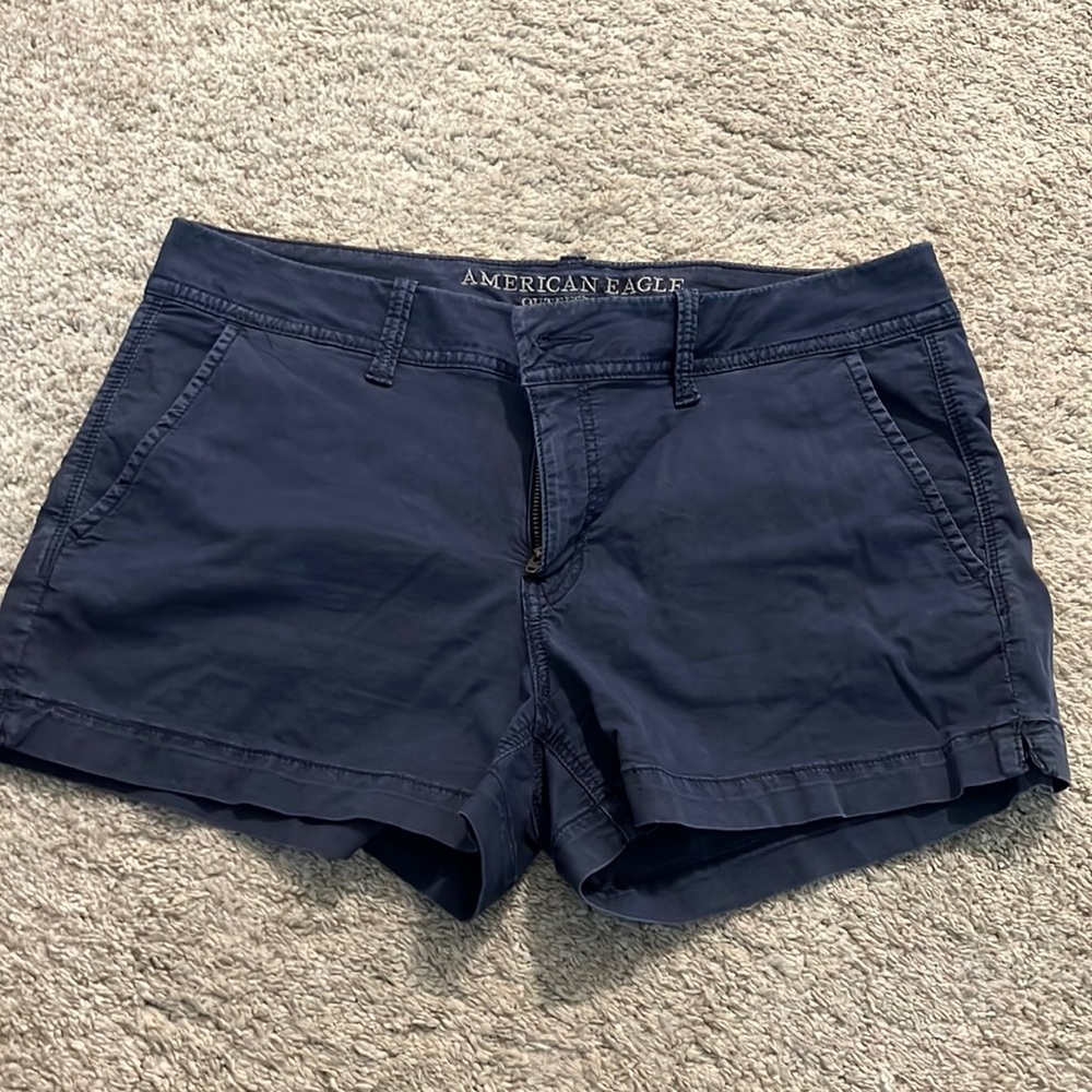 Blue Shortie Shorts